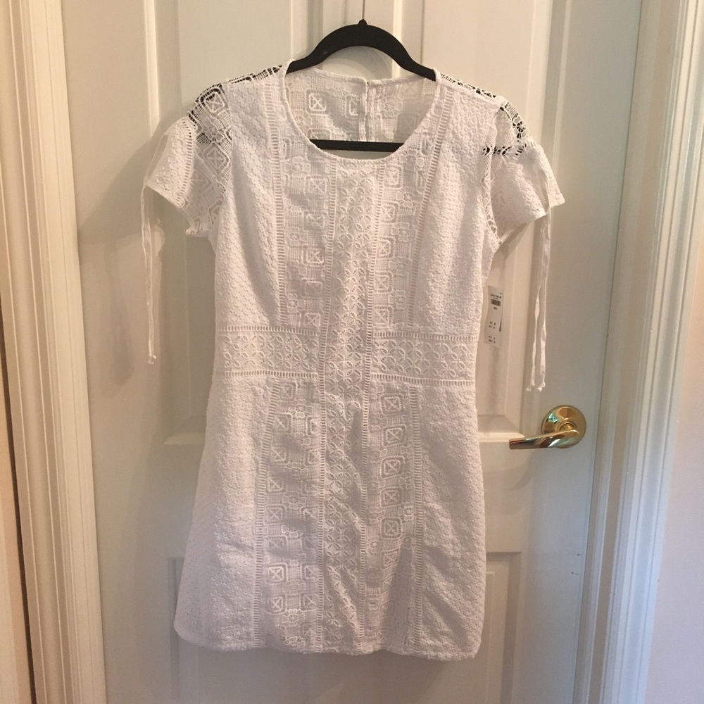 Abercrombie White Lace Eyelet Dress